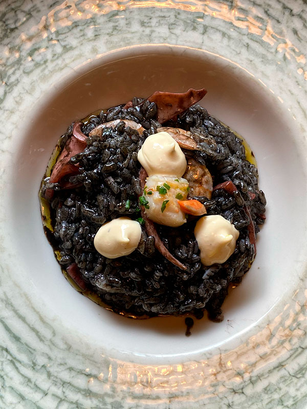 Arroz negro restaurante La Casona